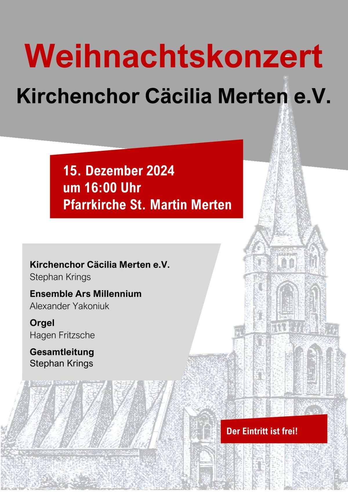 Plakat Weihnachtskonzert_2024-1 (c) Kirchenchor St. Cäcilia Merten